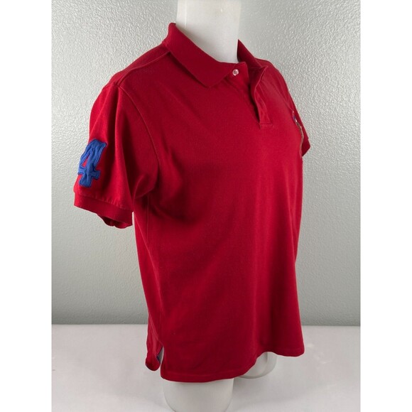 Polo By Ralph Lauren Men Large Red Shirt Big Pony Flesh Casual - Picture 4 of 10